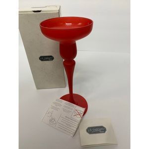 JG Durand Cezzanne Red Candle Holder